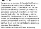 Casi una tragedia por el desastroso Hospital de TILISARAO.Sin servicio. Es casi una sala de primeros auxilios .Ni para hacer RX tenían.
