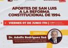 Una ex Funcionaria de Alberto, le organiza a Adolfo una charla sobre la Reforma Constitucional de 1994