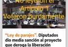 Charly Pereyra no leyó el artículo 1 de la Ley de Parajes . Burrada total para hacer politiquería. Un solo interno estaba bajo éste régimen. Ni idea de lo que decía . El Gobierno y sus horrores de concepto 