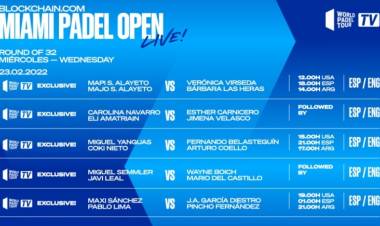 World Padel Tour 2022 inició en Miami con tres puntanos