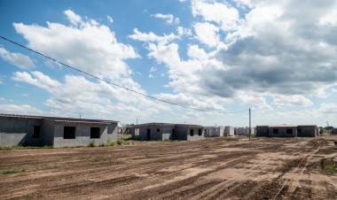 300 casas de Villa Mercedes: la obra al 62 %