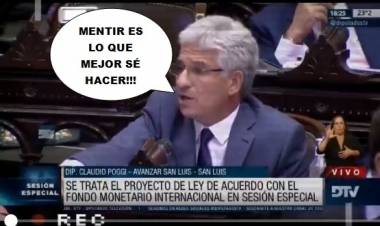 Poggi: desubicado y mentiroso