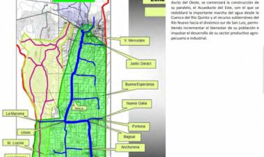 Acueducto del Este, festejan en Pedernera y Dupuy