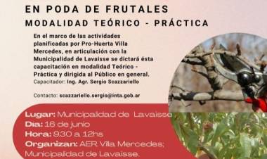 LAVAISSE: capacitación en poda de frutales