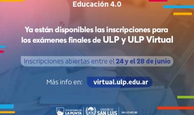 Inscripciones para rendir finales en la ULP y ULP Virtual
