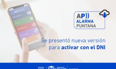 Alarma Puntana: nueva versión para activar con el DNI