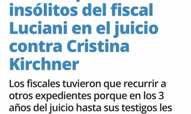 Luciani y los bloopers del show para proscribir y lawfarear.Opinión Raúl Kolman 