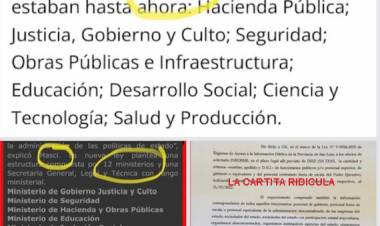 Poggi ridìculo.Terminò con 13 Ministerios y se preocupa porque el Gobierno actual tiene 9.Un gran versero 