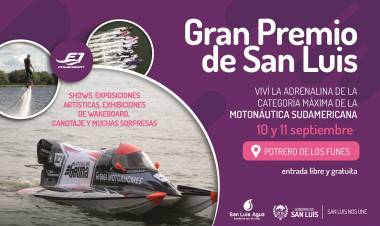 MOTONÁUTICA: F1 PowerBoat en Potrero de los Funes