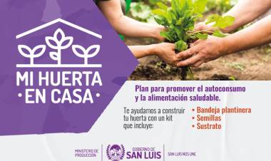 Presentaron el plan “Mi Huerta en Casa” 