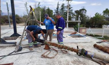 San Luis Agua sustituyó un sistema de bombeo en Merlo