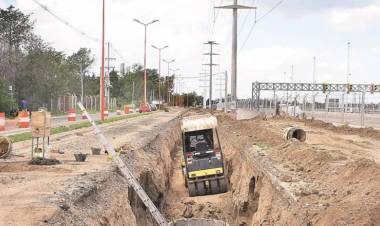 VILLA MERCEDES: colectora industrial a punto de terminarse
