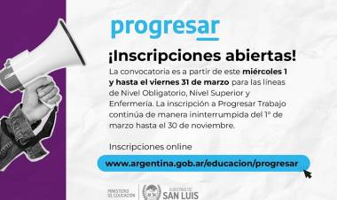 Abrieron las inscripciones para las Becas Progresar 2023