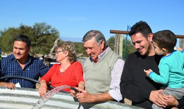 BELGRANO: parajes del interior ya tienen acceso al agua