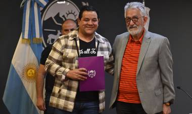 DAVID BECERRA, EL PORTADOR DE BUENAS NOTICIAS EN SALADILLO