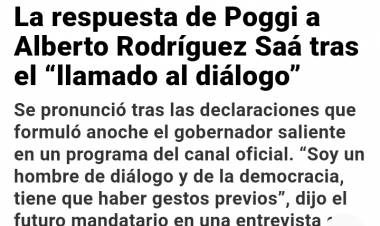 Alberto invitó a POGGI a dialogar y éste dice que si .Los gestos previos que pide , deberían haber sido de él, de no torear y desgastarse .Era sencillo.Se viene el diálogo??