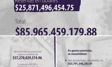 Que plata dejó el Gobierno que se fué.El decreto que lo avala y da fé.No paga el sueldo Poggi porque especula financieramente ? Las dudas de Ordóñez, que generan más dudas .