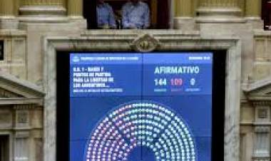 Ley Bases aprobada . Se votó por capítulo y no por artículo.El PRO fue miembro informante .Que se votó finalmente .