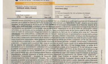 Ponce intimó a la Agencia de Noticias por una fake news.Al final no entregaban los alimentos a un comedor 