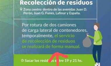 Ridículo:Hissa recolecta a mano los residuos.No hay camiones.La inutilidad al descubierto..Millones le ha dado la Provincia.Donde están?.Alegan su propia torpeza.