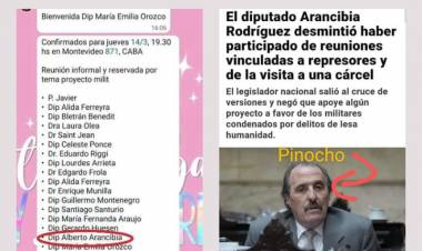 Arancibia Rodríguez un gran mentiroso.El Chat Libertario que lo mandó al frente para liberar genocidas.Quedar en ridículo.
