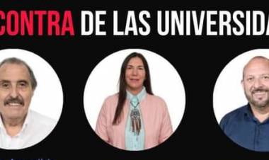 Moriñigo repudió a los Poggistas Bachey, Arancibia y al ignorante de D Alessandro por darle la espalda a la Universidad Pública 