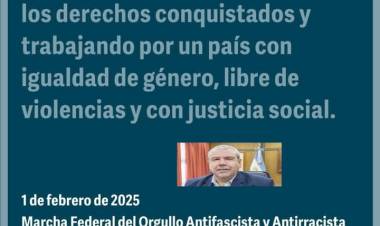 Moriñigo y su CIN, apoyan la marcha antifascista, antiviolencia contra MILEI del 1 E.