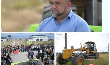 Frontera como sino hubiera tenido elecciones.70 cuadras empezó a pavimentar .Poggi le agregó unos pesitos para ayudar 