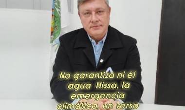 Silvestri: Hissa no puede garantizar él agua, ni limpiar la mugre y dice que se prepara para las emergencias climáticas.Otra verso. 