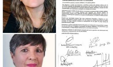 Vacían él PD. Renunció Mary Suárez frente al apoderamiento del sello de los mismos de siempre. Son la casta él Partido Demócrata, dijo la histórica dirigente de La Toma.Villa Mercedes se sumó a la crítica.