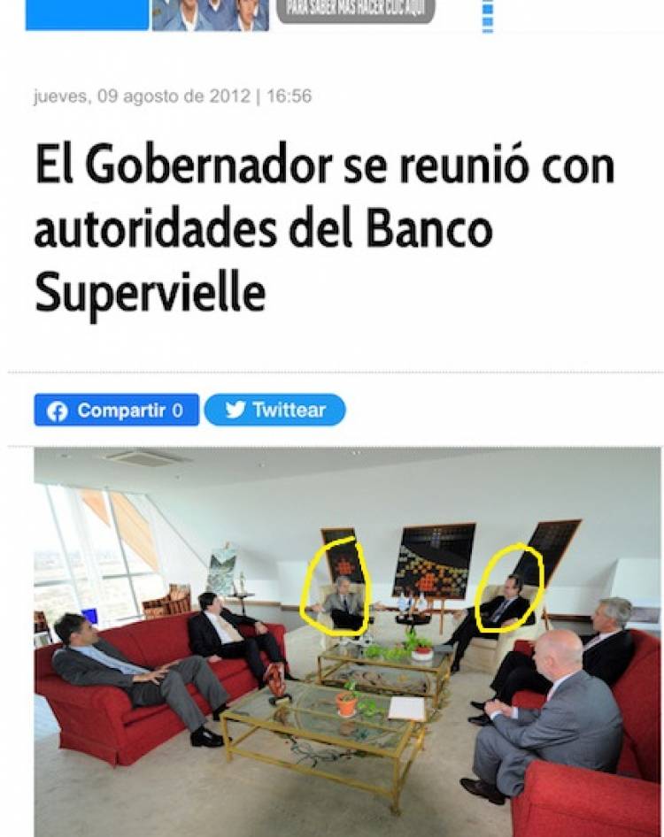 El dìa que Poggi entregò a los empleados al Supervielle-Cerrò la Caja Social