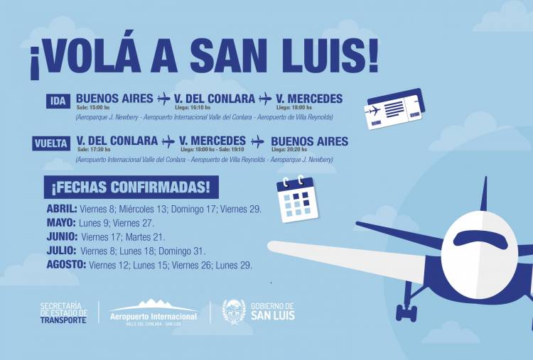 Transporte Aéreo: sigue la venta de pasajes
