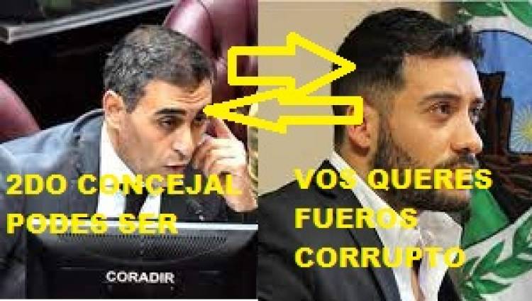 Para el poggismo, Cacace a lo sumo puede ser Concejal.El cacacismo indignado.Solo quiere fueros por sus causas judiciales, contestaron