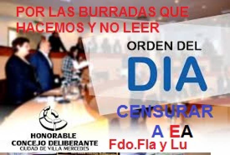 Mercedes:Son burros.Concejales pretenden censurar y hacer callar a èste medio porque les señala las burradas 