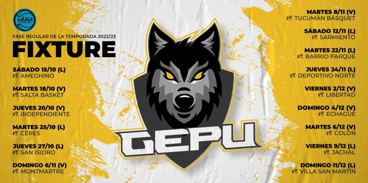 LIGA ARGENTINA: GEPU debuta de local ante Ameghino