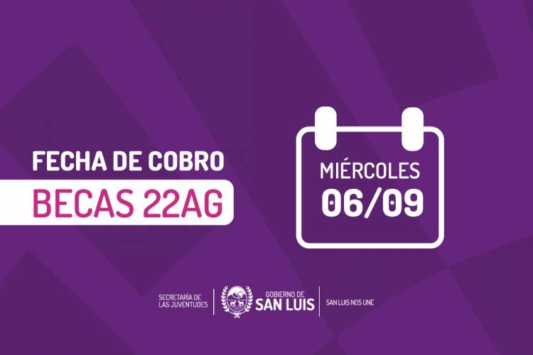 BECARIOS Y BECARIAS 22 AG COBRARÁN ESTE MIÉRCOLES 