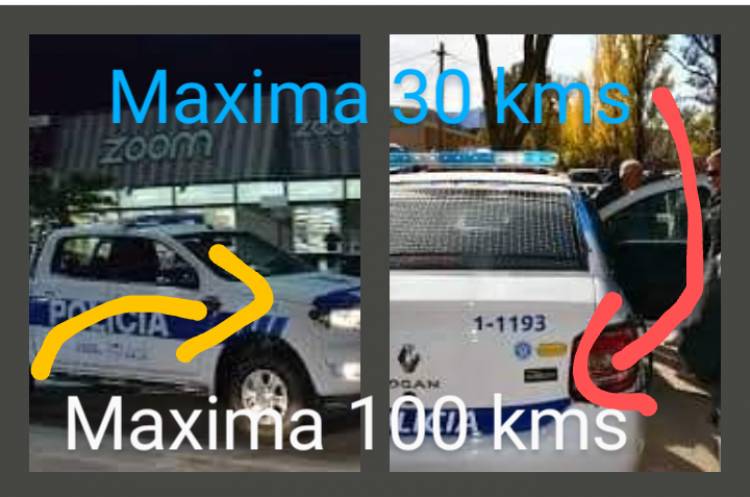 Insólito: para no gastar nafta gasoil, limitan a 30 kms la velocidad de autos de Policía y a 100 las Camionetas .Si pasan esa velocidad, son sancionados.