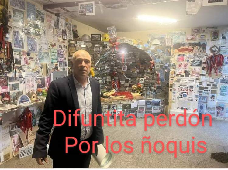 Abdala fue a pedirle disculpas a la Difunta Correa por los ñoquis.El te quiero San Luis y su hipocresía 