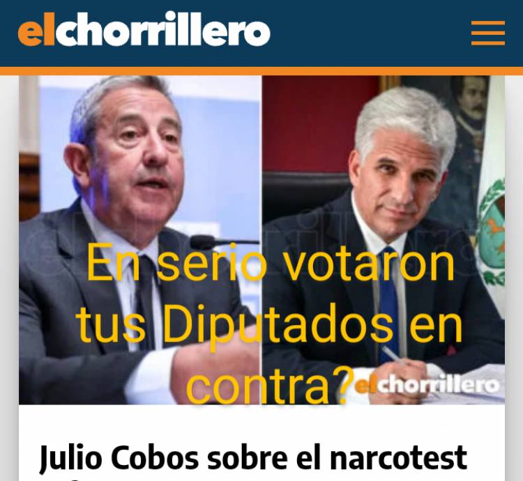 Insólito: el poggismo rechazó en Diputados la Ley Narco Test.Doble discurso sin precedentes . Incoherencia pocas veces vista 