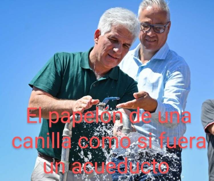 Las farsas de Trombotto sobre la reconstrucción de San Martín.Una canilla es un acueducto que estaba hecho, la truchada de la bloquera y la historia de un frigorífico que él destruyó.