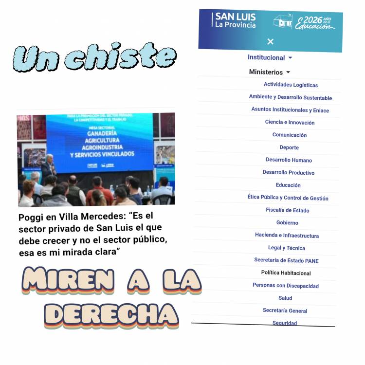 20 Ministerios tiene Poggi y nos dice que tiene que crecer el sector privado. Creerá que somos ignorantes?.La amarga confesión de un empresario ante él verso.