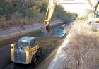 Finalizó la limpieza del canal Paso de las Carretas