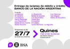 QUINES: entregan las tarjetas de débito y crédito del BNA