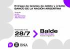 BALDE: entrega de las tarjetas del BNA