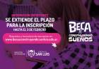 Beca "Construyendo Sueños": prórroga de inscripciones 
