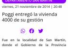 El posteo poggista que desmiente a Poggi.La.mentira de las 12500 viviendas dicho por el actual actúa vocero y sus medios.