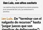 Desesperado?Poggi contra jueces que juzgan la corrupción poggista .La careta del gasto suntuoso 