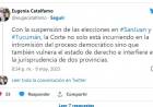 “La justicia federal se está involucrando en la política”