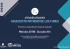 Suspenderán el servicio del Acueducto Potrero de los Funes