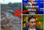 Hissa a Belgrano Rawson SOS un traidor, como vas a denunciarnos porque arrojamos líquidos cloacales al Río. No queremos impunidad , contestó el Defensor del Pueblo 